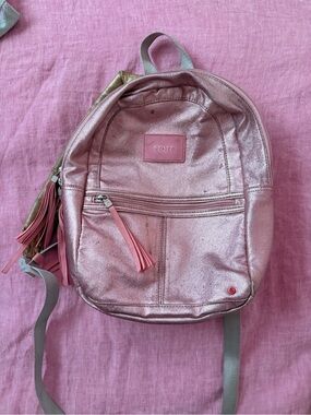 STATE Metallic Rose Pink Mini Backpack with Tassel